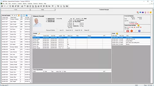 Treatment Management Screen